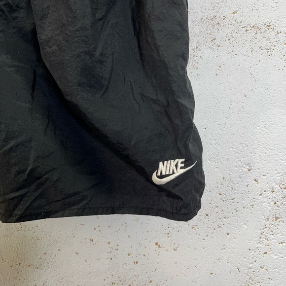 Vintage Nike 90s Spell Out Men’s Shorts Swim Trunks Black and White Size Medium - Picture 5 of 10